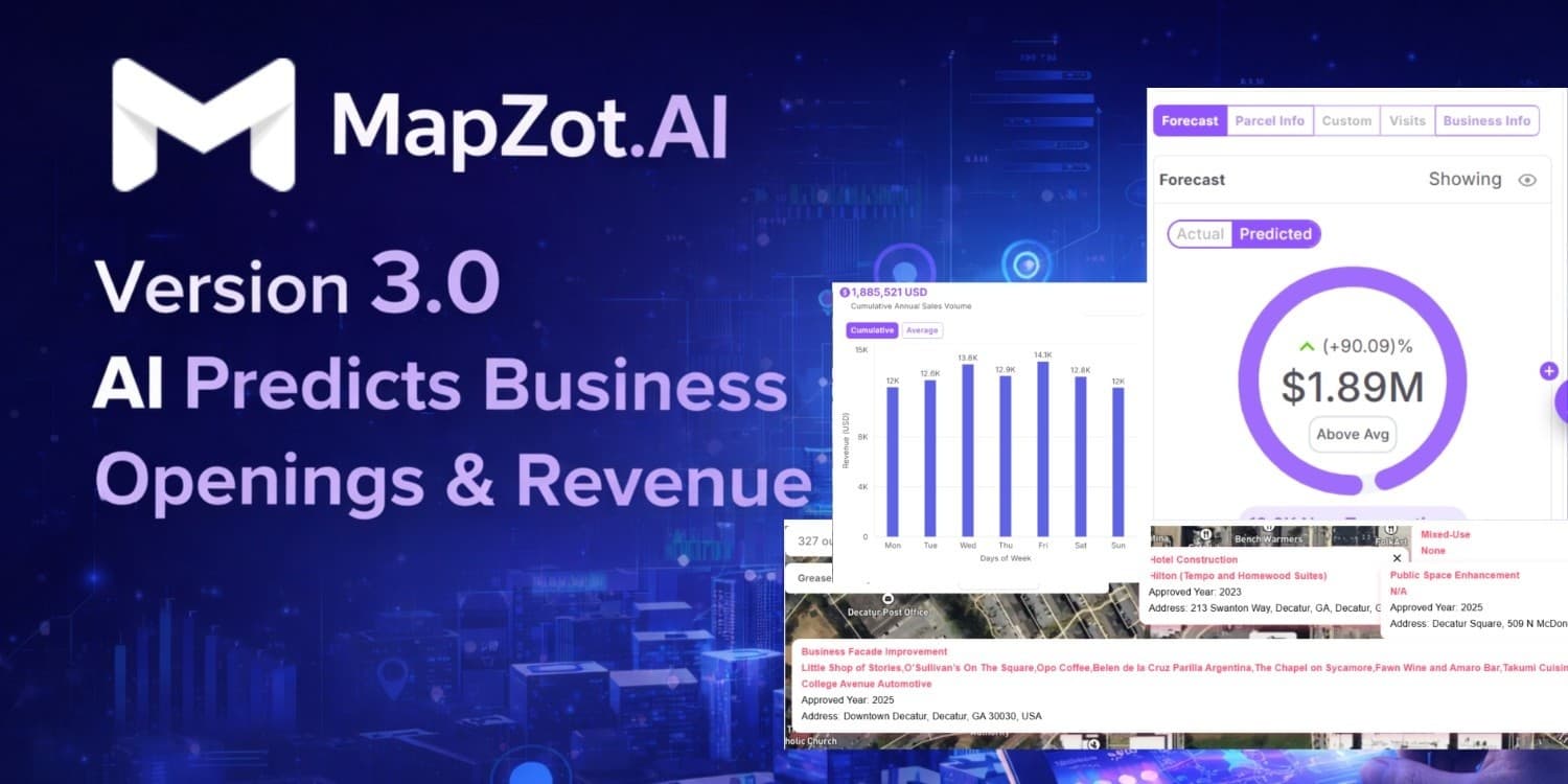 MapZot.AI Launches Version 3.0 – AI Predicts Business Openings and Revenue with Unmatched Precision  - image